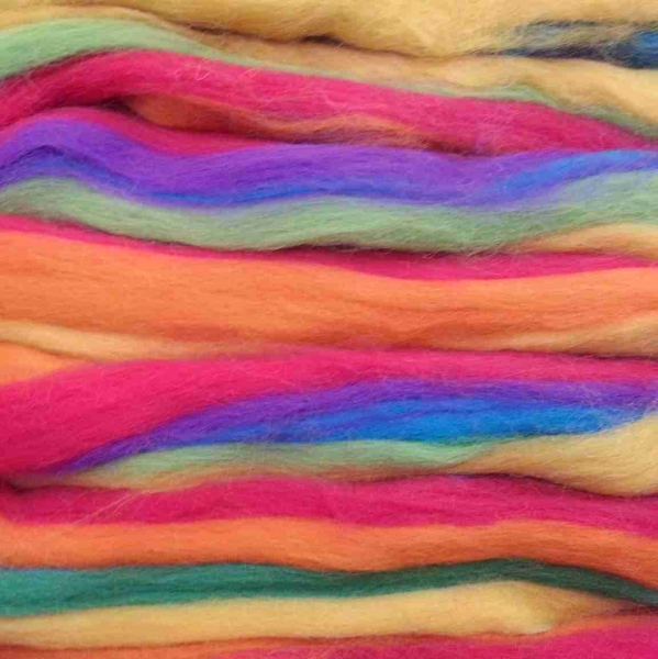 Merinokammzug Multicolor "Regenbogen" 50g
